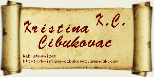 Kristina Čibukovac vizit kartica